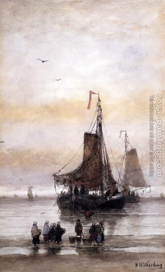 Hendrik Willem Mesdag : The Arrival Of The Fleet